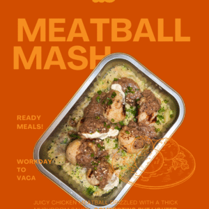 Mushroom Meatball & Mash