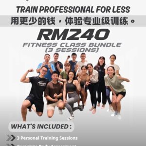 <span style="color: purple;">ONEMORE Fitness |Ulu Tiram |1 on 1 coach - 3 Session </span>
